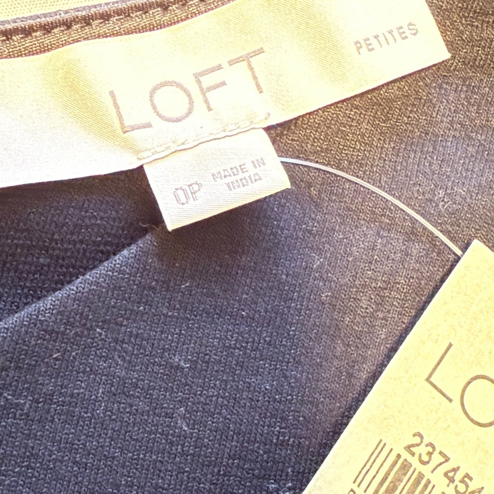 LOFT Black Dress with Colorful Floral Embroidery - Picture 7 of 8